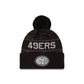 San Francisco 49ers 2026 Salute to Service Kids Pom Knit Hat