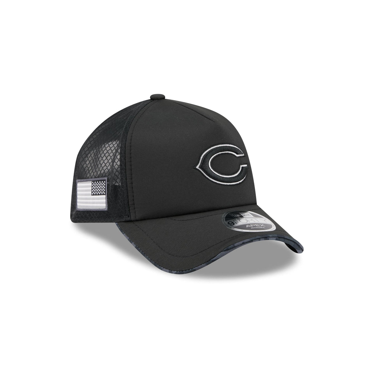 Chicago Bears 2026 Salute to Service 9FORTY APEX Snapback Hat