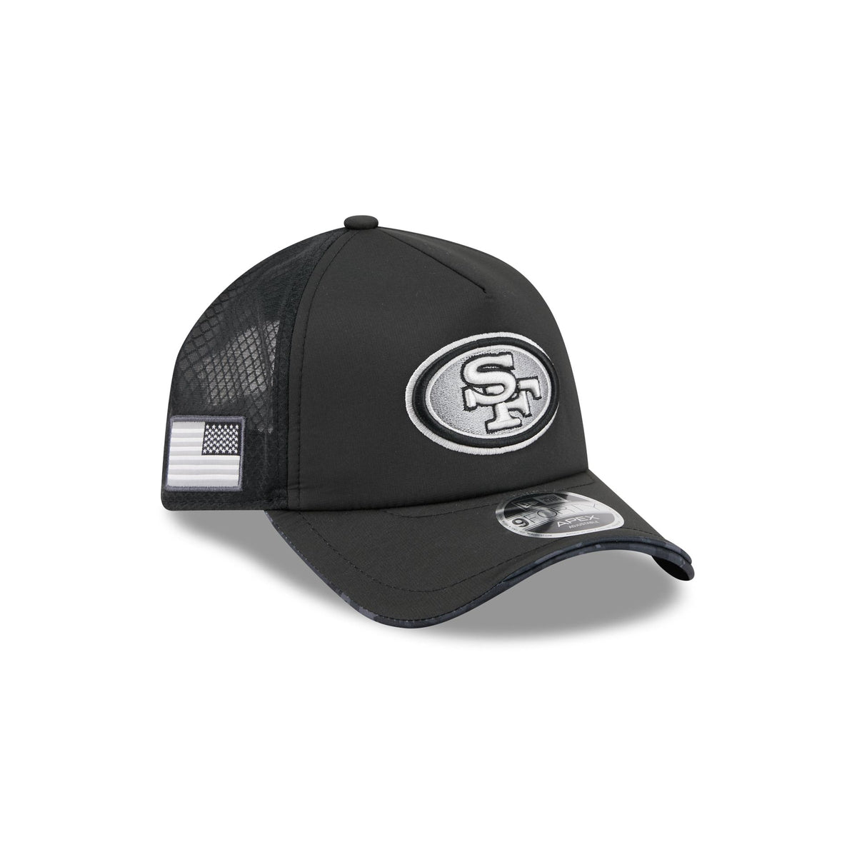 San Francisco 49ers 2026 Salute to Service 9FORTY APEX Snapback Hat