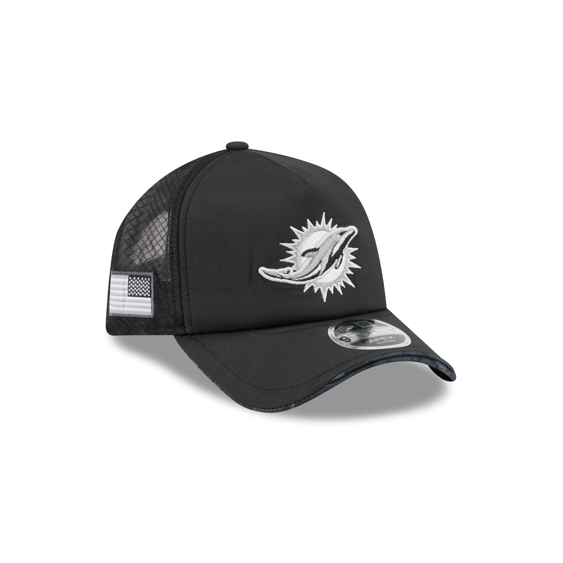 Miami Dolphins 2026 Salute to Service 9FORTY APEX Snapback Hat