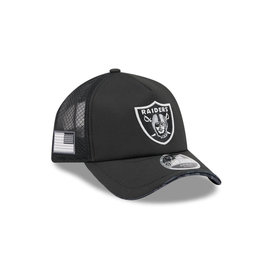Las Vegas Raiders 2026 Salute to Service 9FORTY APEX Snapback Hat