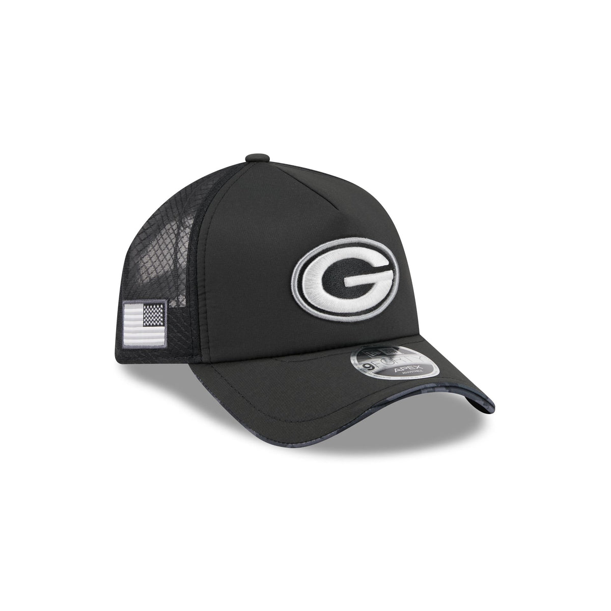 Green Bay Packers 2026 Salute to Service 9FORTY APEX Snapback Hat