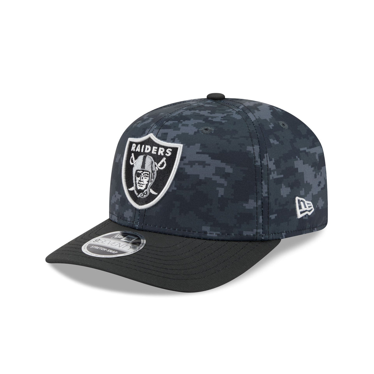 Las Vegas Raiders 2026 Salute to Service 9SEVENTY Stretch-Snap Hat