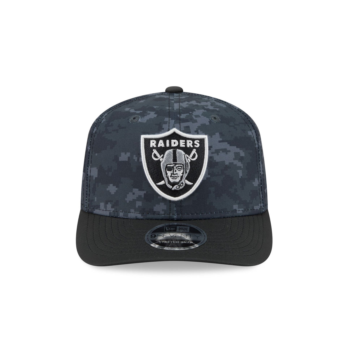 Las Vegas Raiders 2026 Salute to Service 9SEVENTY Stretch-Snap Hat