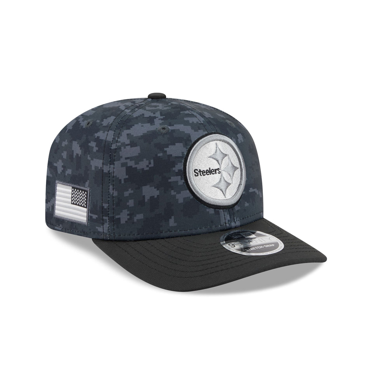 Pittsburgh Steelers 2026 Salute to Service 9SEVENTY Stretch-Snap Hat