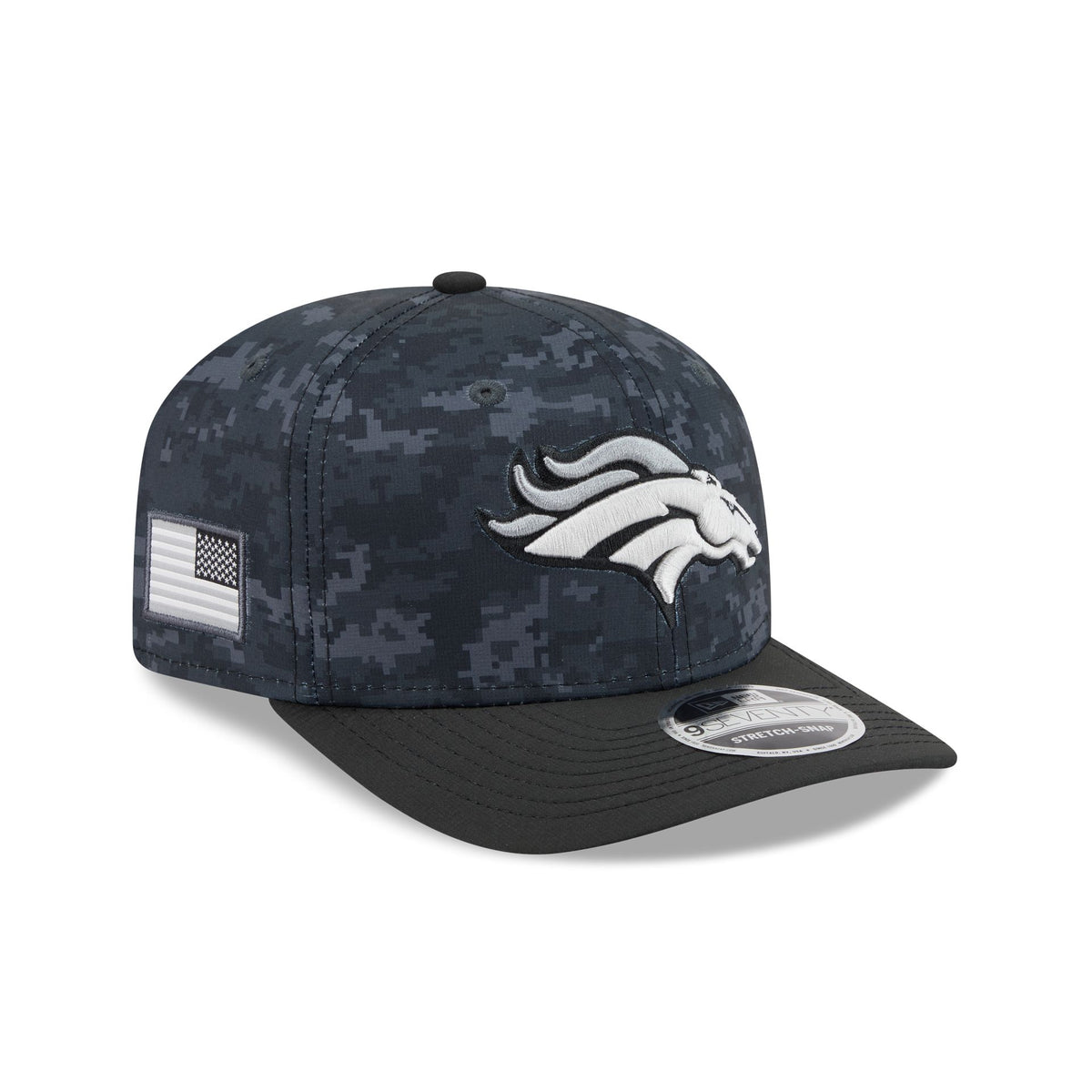 Denver Broncos 2026 Salute to Service 9SEVENTY Stretch-Snap Hat