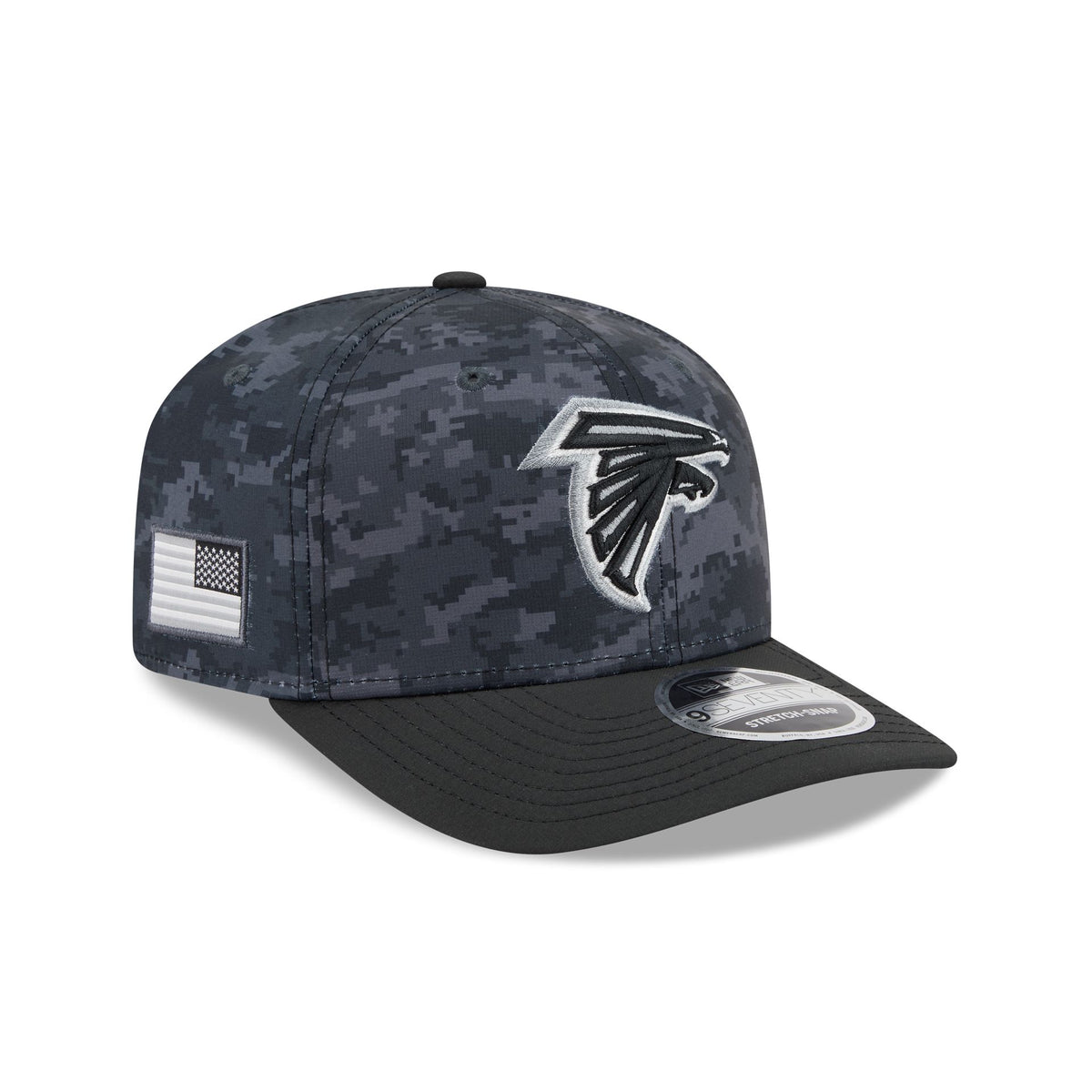 Atlanta Falcons 2026 Salute to Service 9SEVENTY Stretch-Snap Hat
