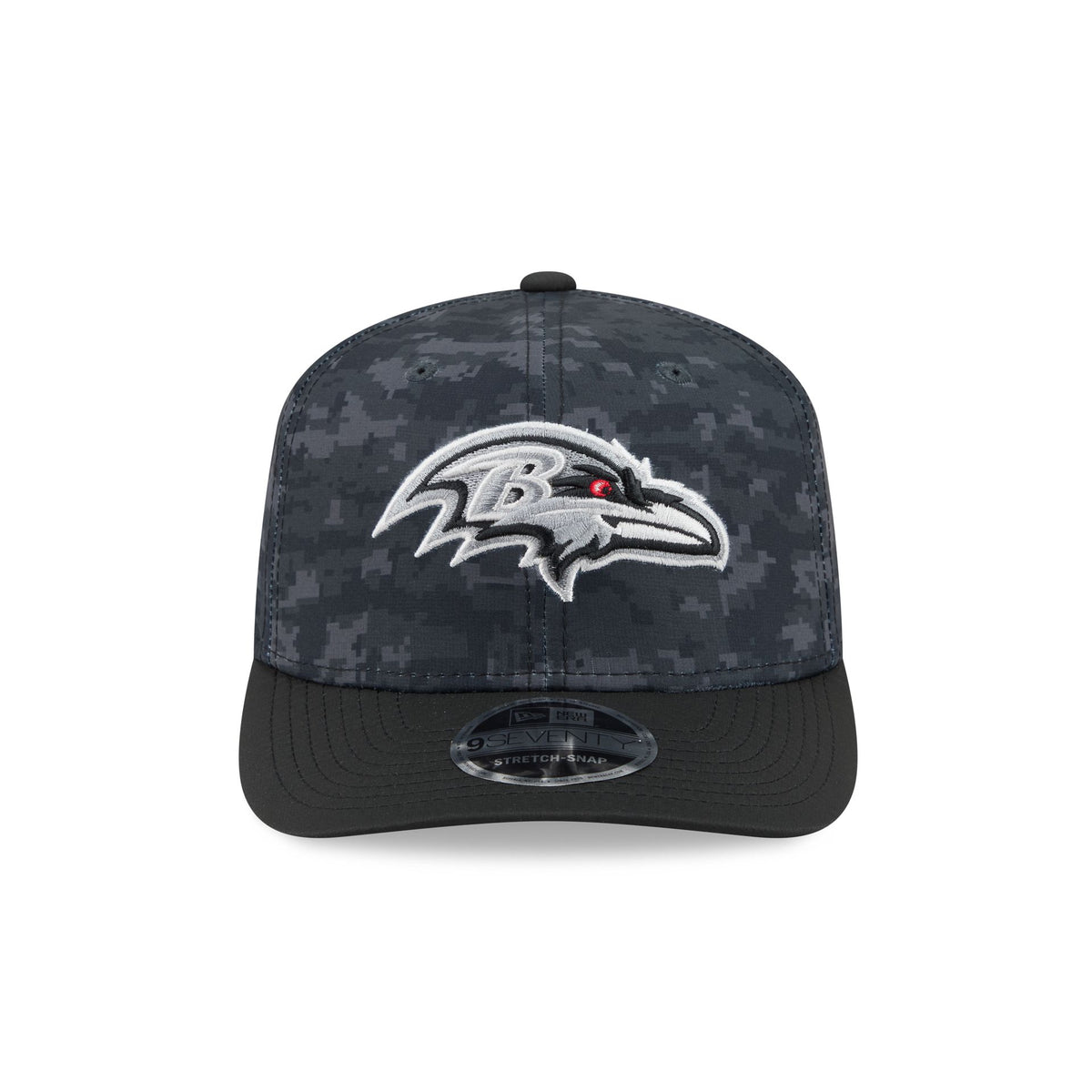 Baltimore Ravens 2026 Salute to Service 9SEVENTY Stretch-Snap Hat