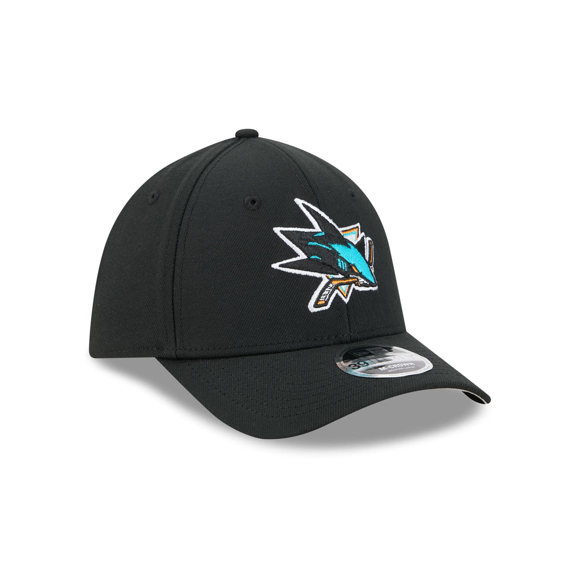 San Jose Sharks Team 39THIRTY M-Crown Stretch Fit Hat