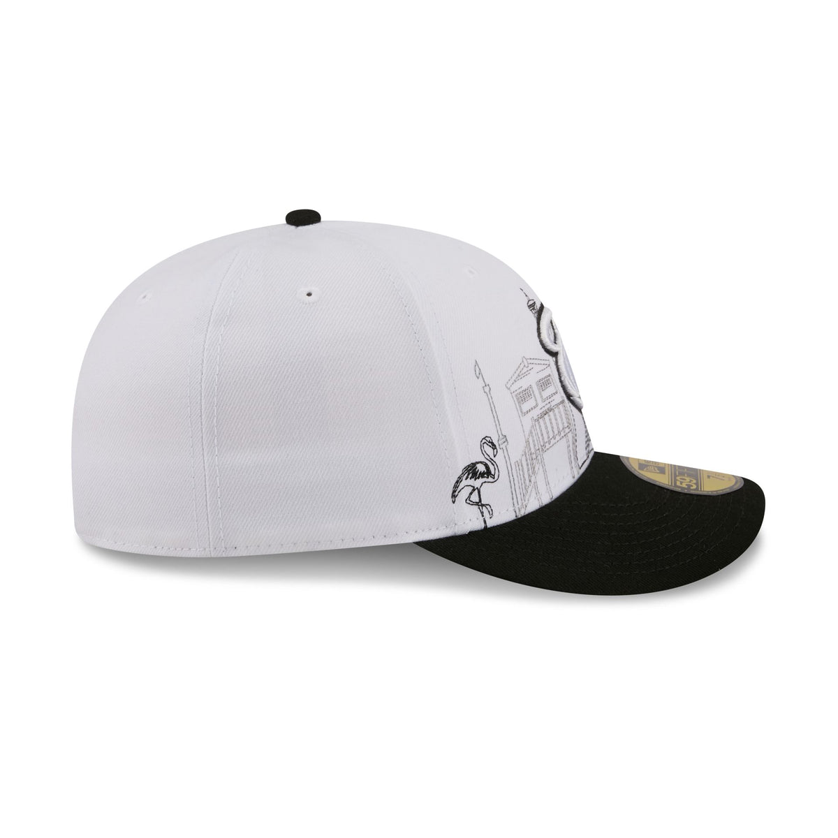 Miami Heat Cityscape White 59FIFTY Fitted Hat