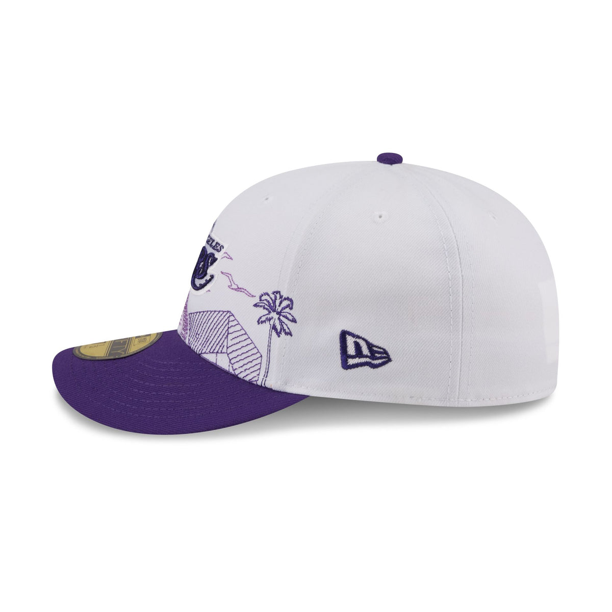 Los Angeles Lakers Cityscape White 59FIFTY Fitted Hat