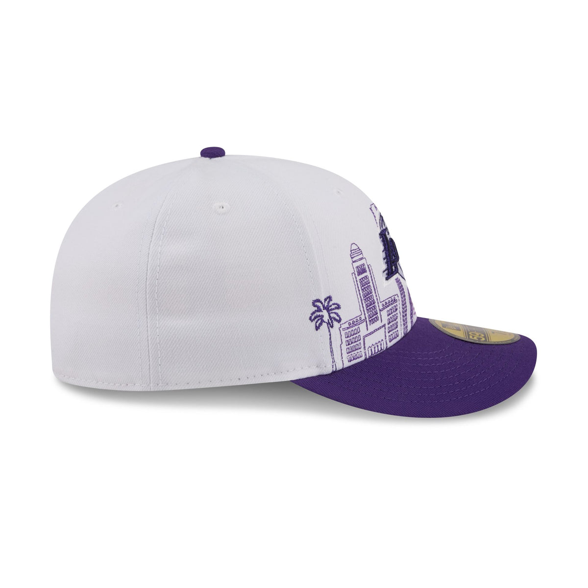 Los Angeles Lakers Cityscape White 59FIFTY Fitted Hat