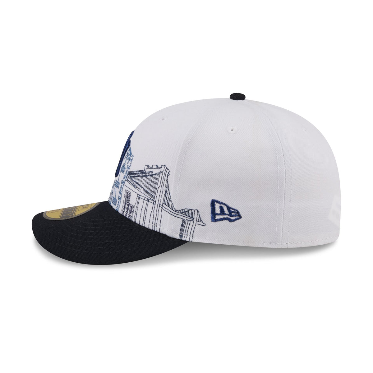 New York Yankees Cityscape White 59FIFTY Fitted Hat