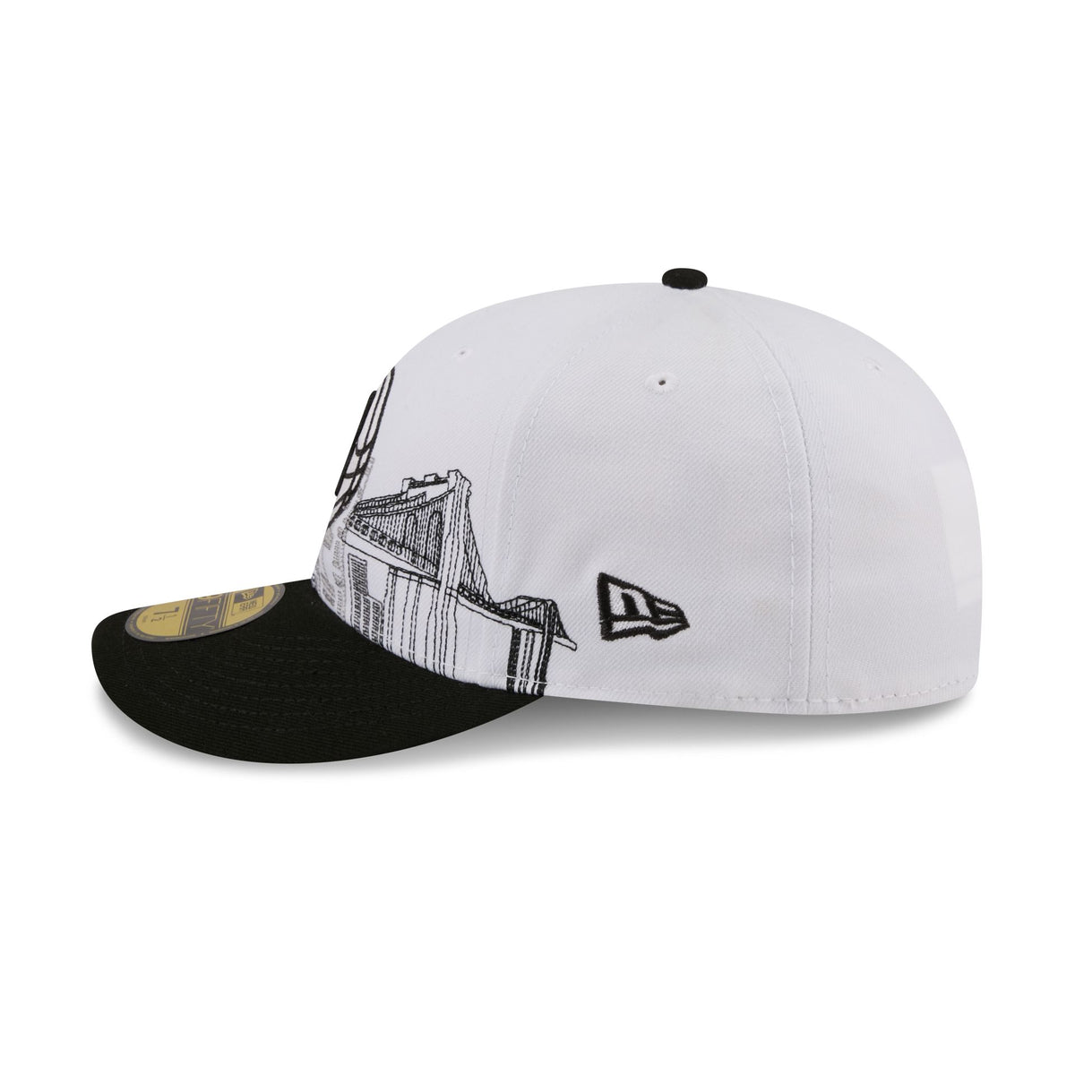 Brooklyn Nets Cityscape White 59FIFTY Fitted Hat