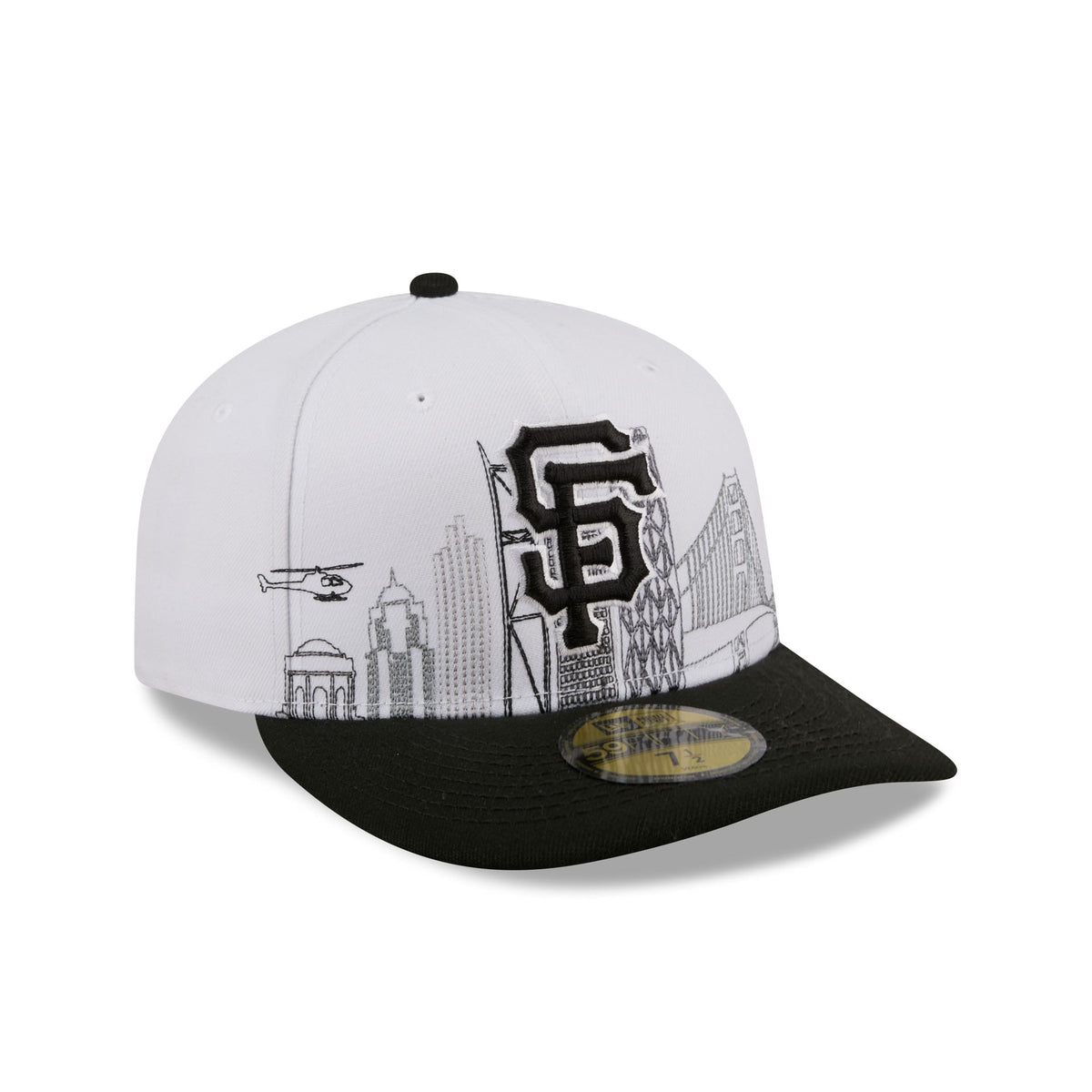 San Francisco Giants Cityscape White 59FIFTY Fitted Hat