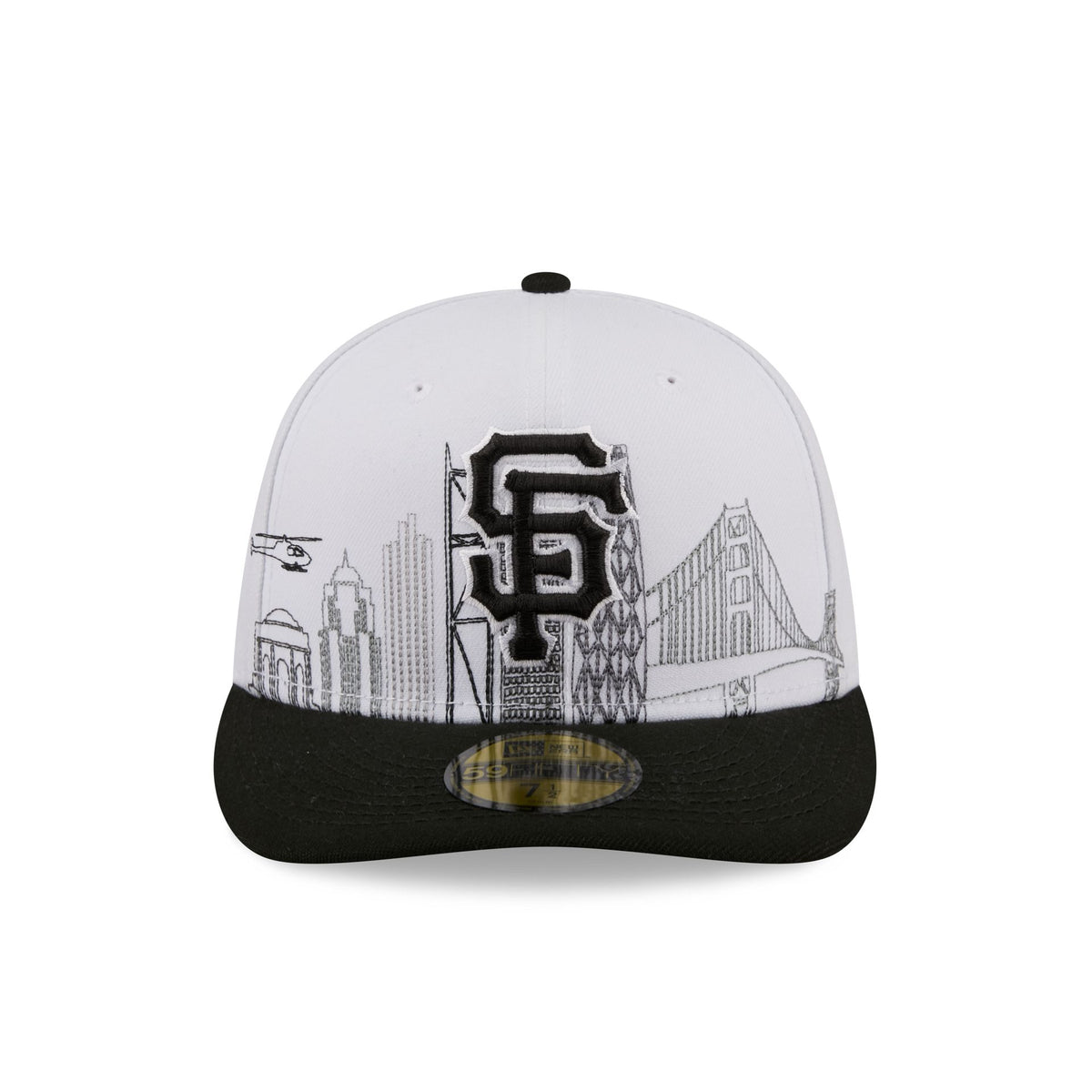 San Francisco Giants Cityscape White 59FIFTY Fitted Hat