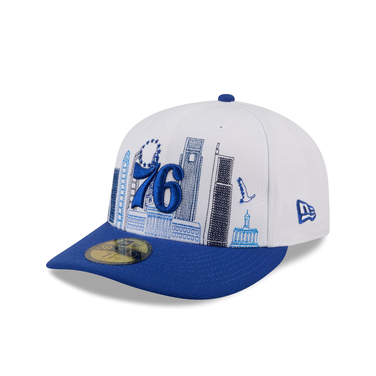 Philadelphia 76ers Cityscape White 59FIFTY Fitted Hat