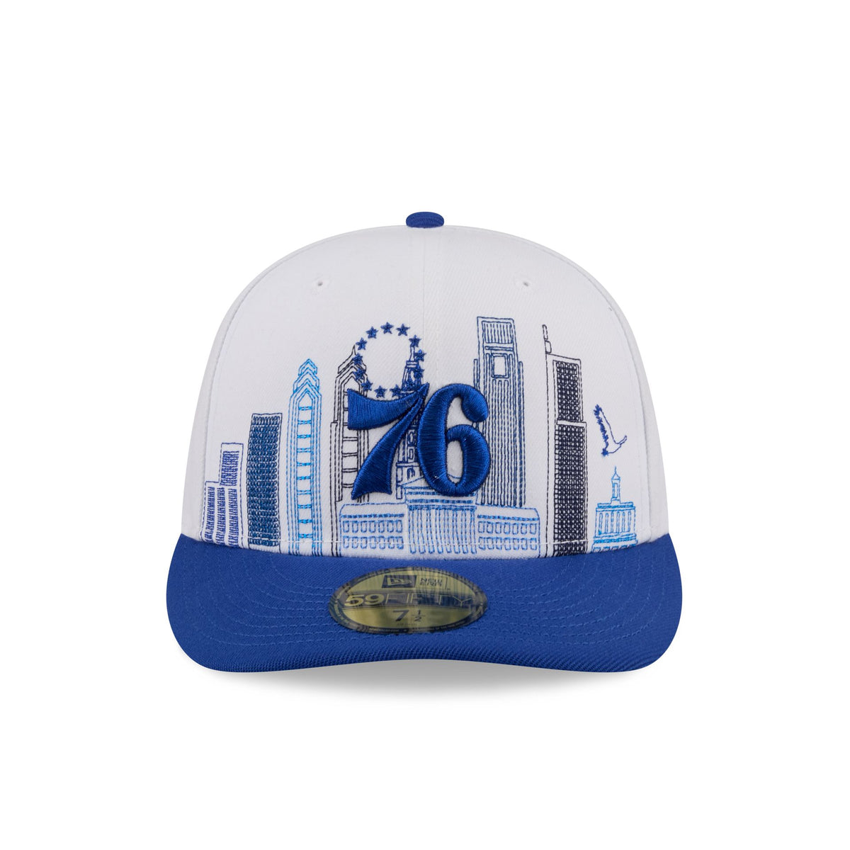Philadelphia 76ers Cityscape White 59FIFTY Fitted Hat