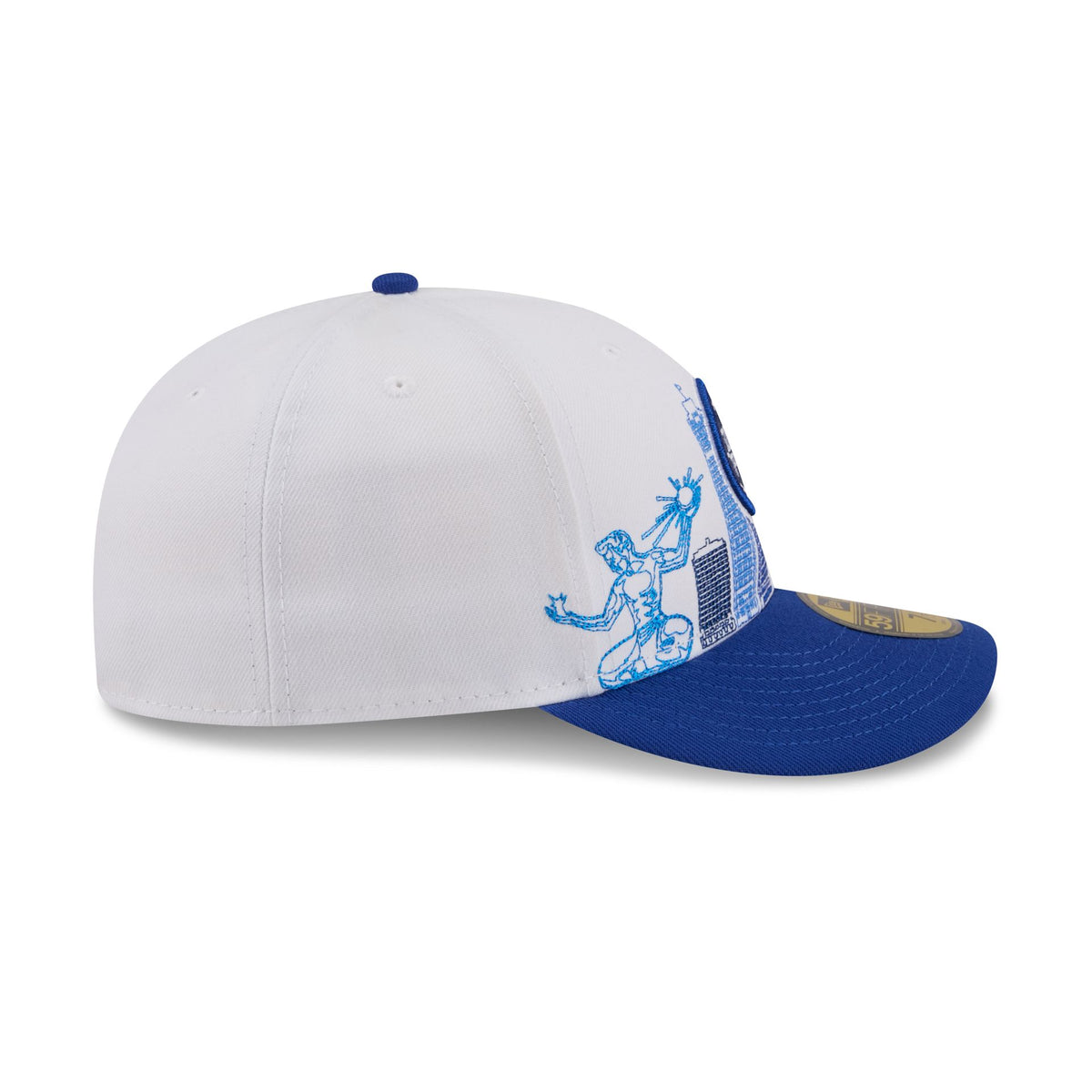 Detroit Pistons Cityscape White 59FIFTY Fitted Hat