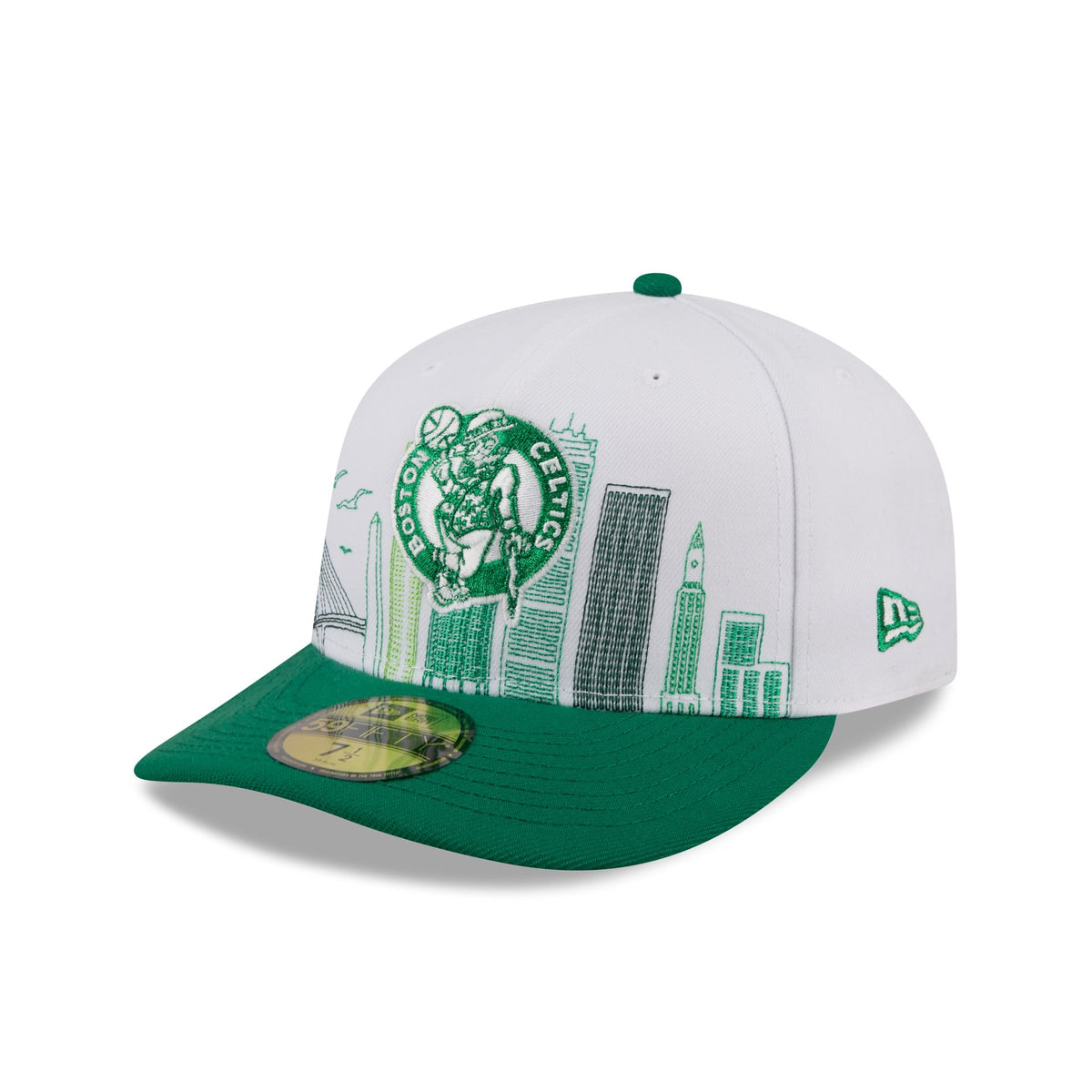 Boston Celtics Cityscape White 59FIFTY Fitted Hat