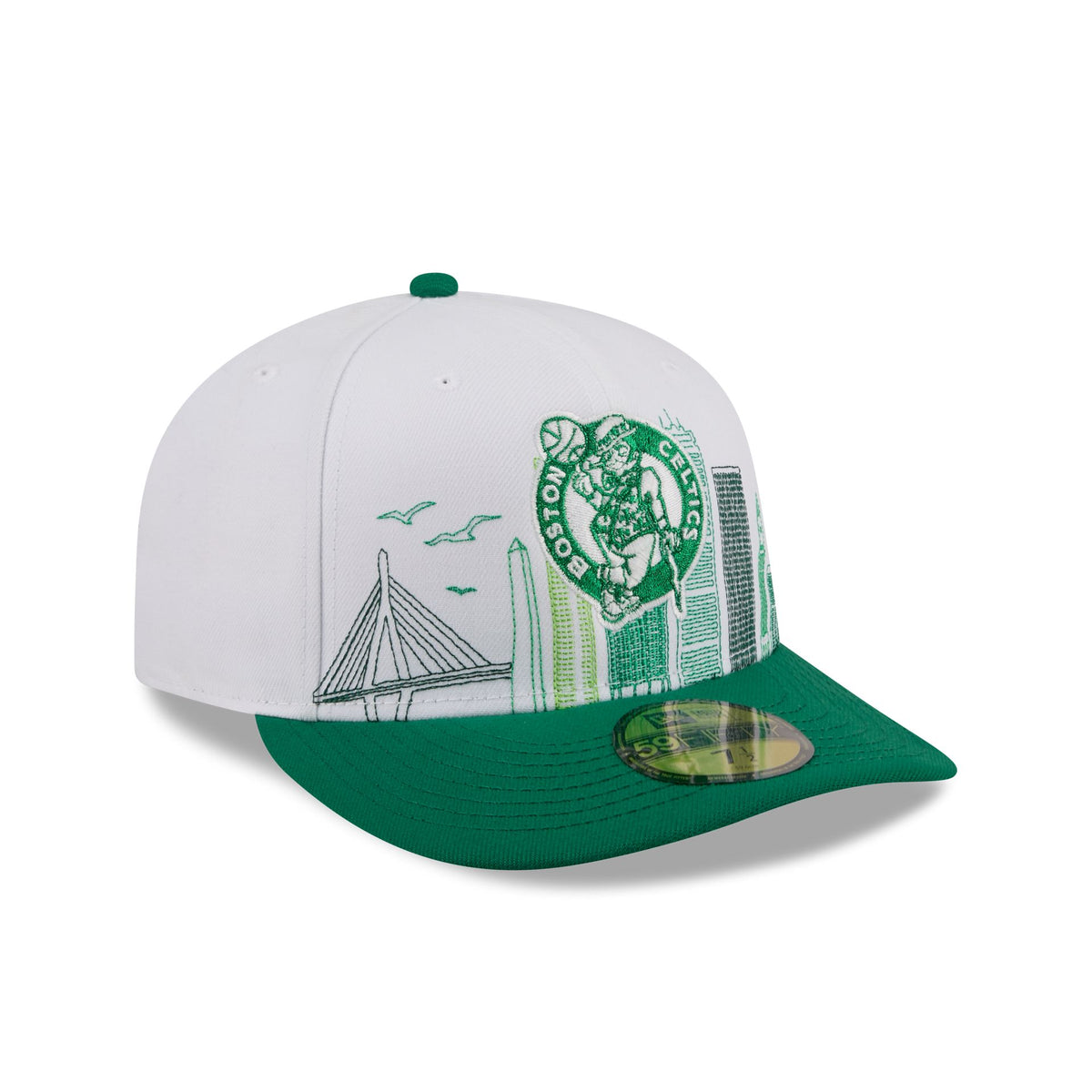 Boston Celtics Cityscape White 59FIFTY Fitted Hat