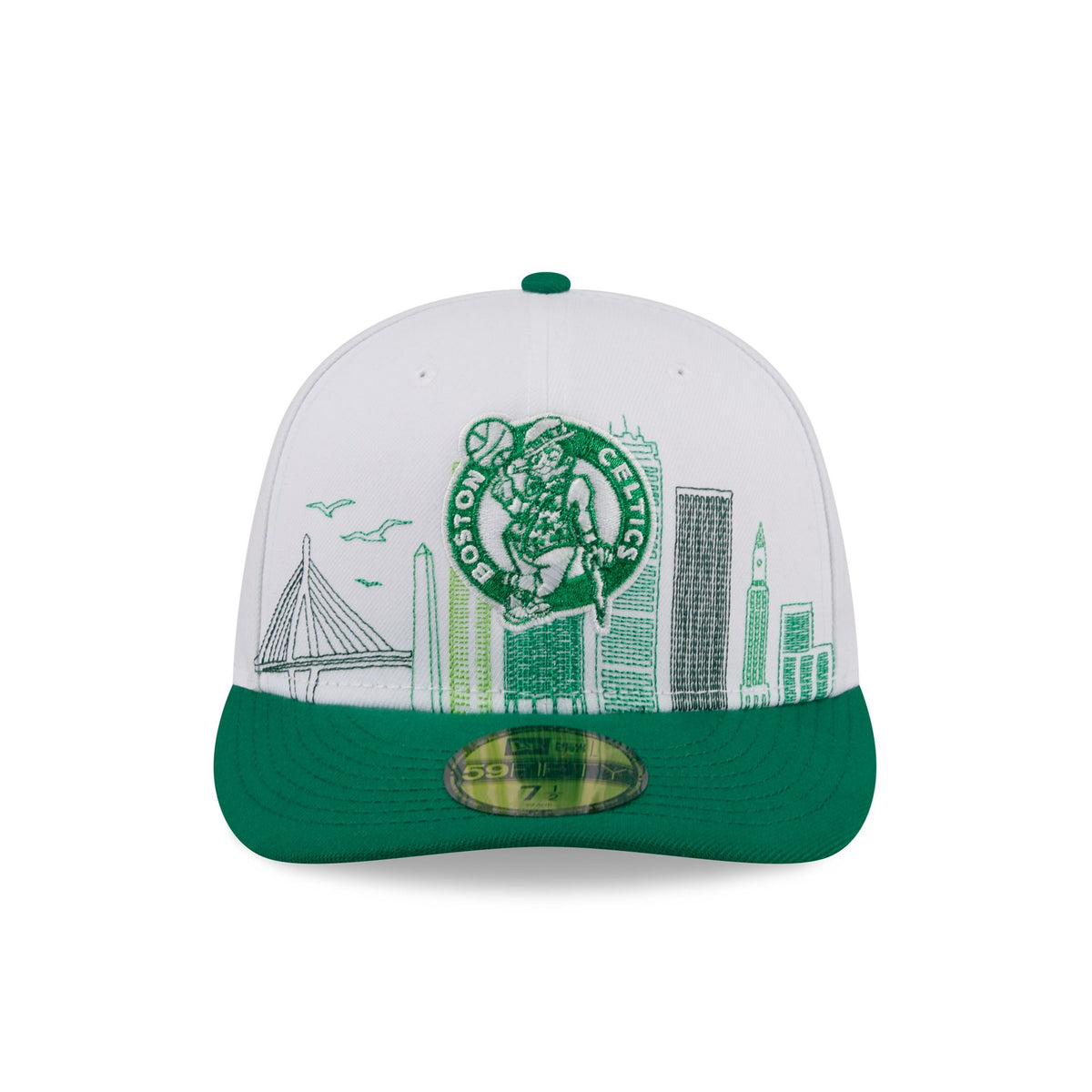 Boston Celtics Cityscape White 59FIFTY Fitted Hat