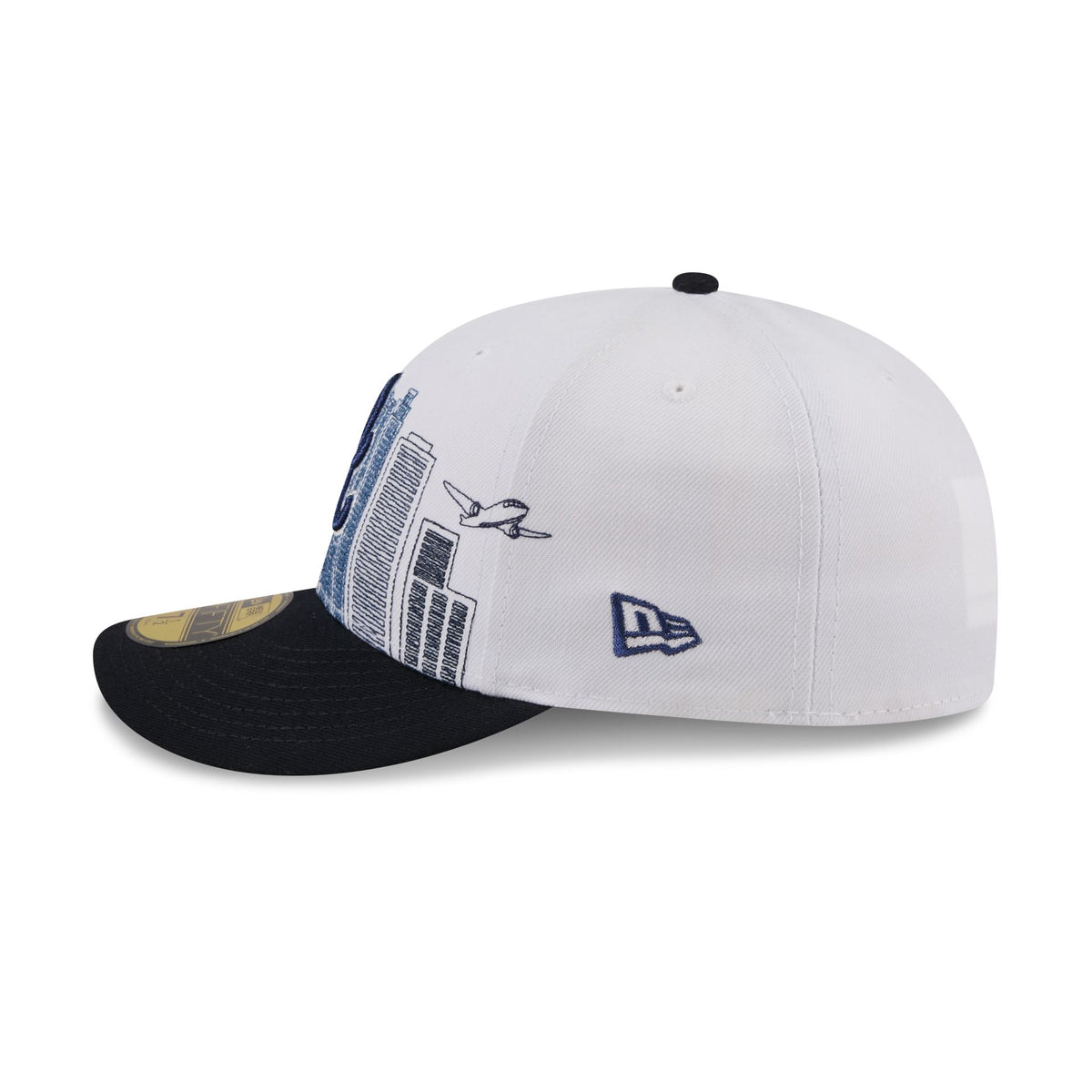 Atlanta Braves Cityscape White 59FIFTY Fitted Hat