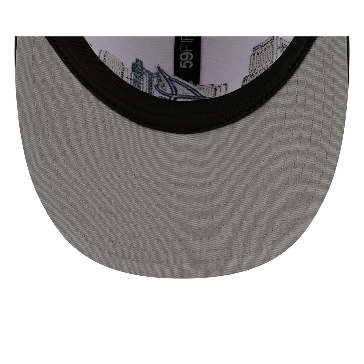 Atlanta Braves Cityscape White 59FIFTY Fitted Hat