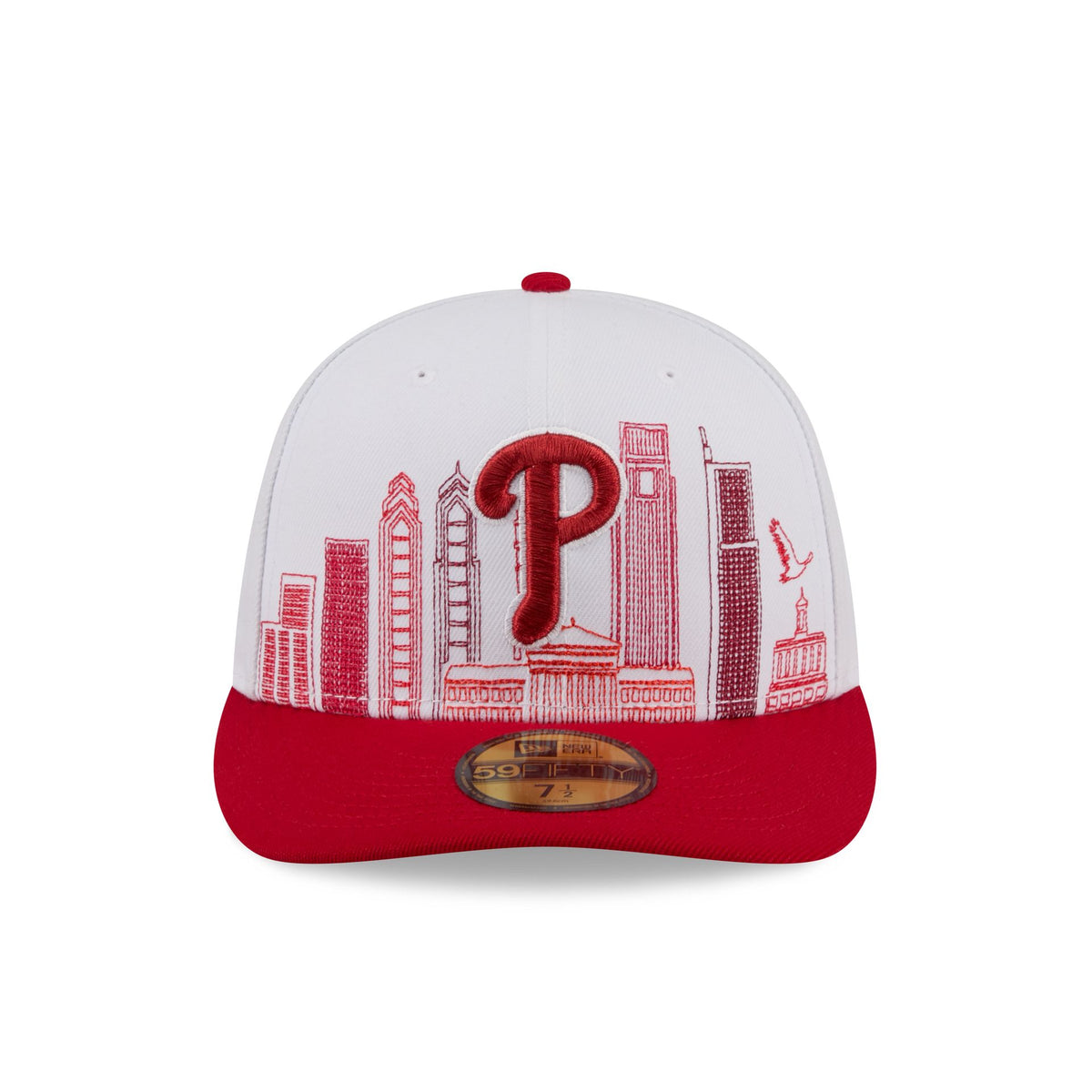 Philadelphia Phillies Cityscape White 59FIFTY Fitted Hat