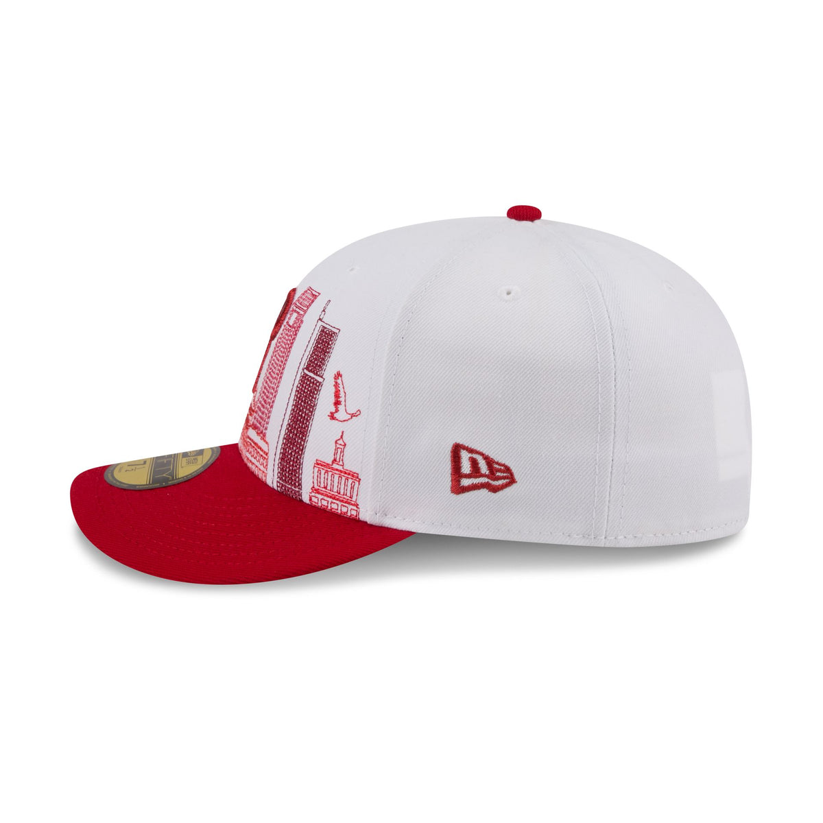 Philadelphia Phillies Cityscape White 59FIFTY Fitted Hat
