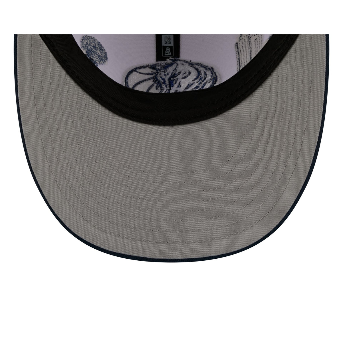 Dallas Mavericks Cityscape White 59FIFTY Fitted Hat
