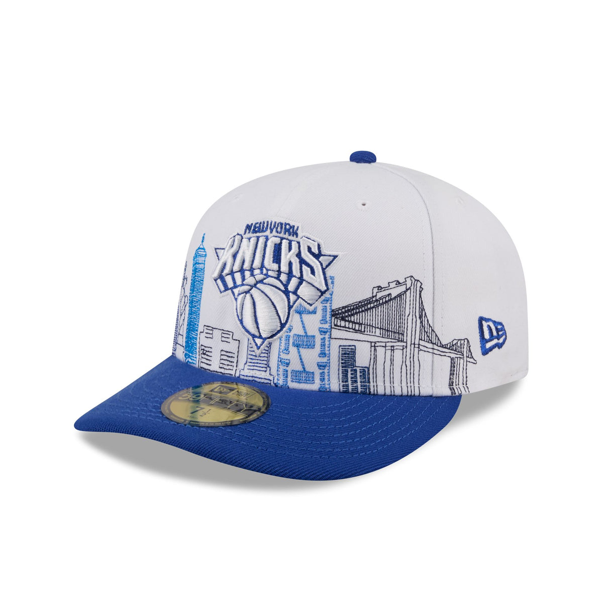 New York Knicks Cityscape White 59FIFTY Fitted Hat