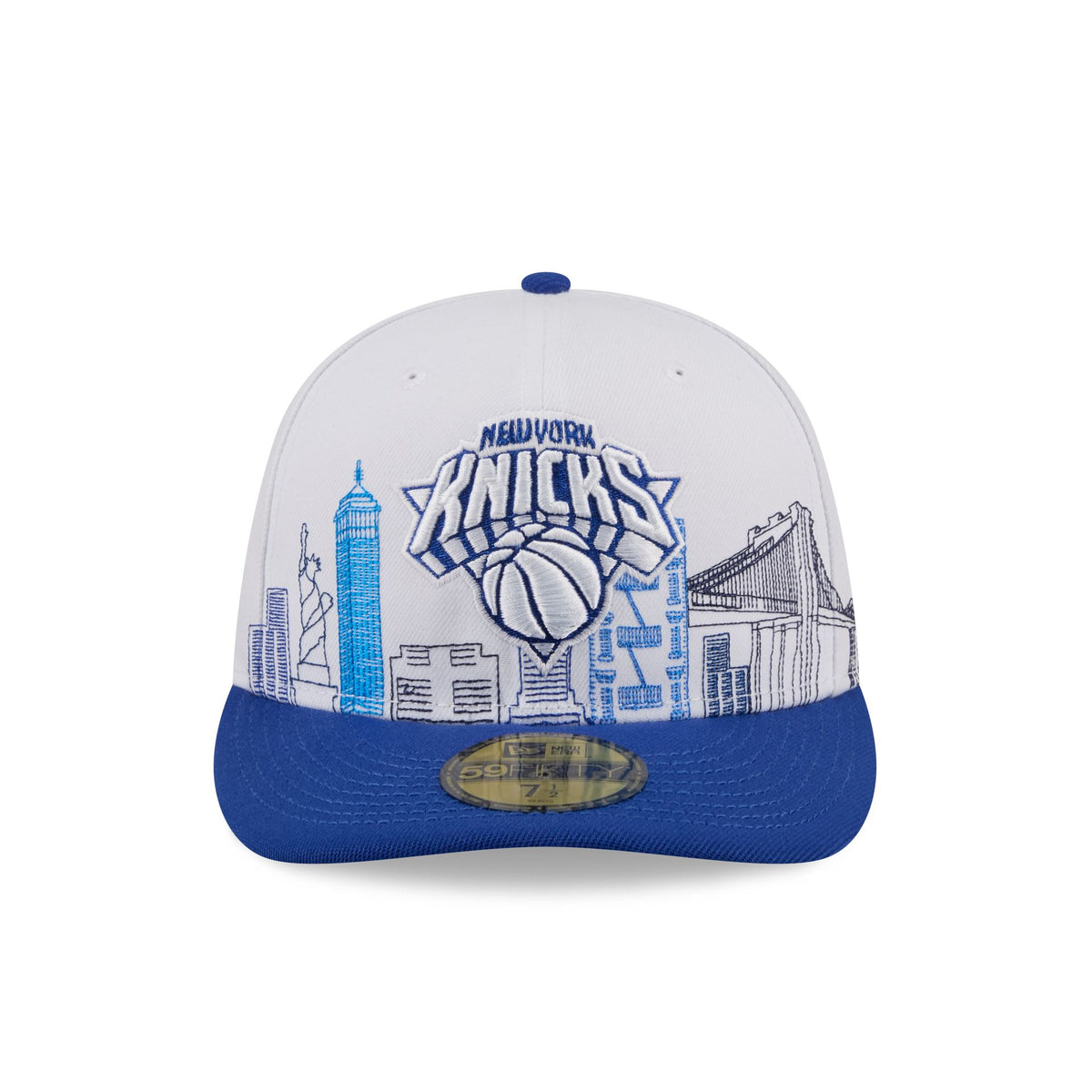New York Knicks Cityscape White 59FIFTY Fitted Hat