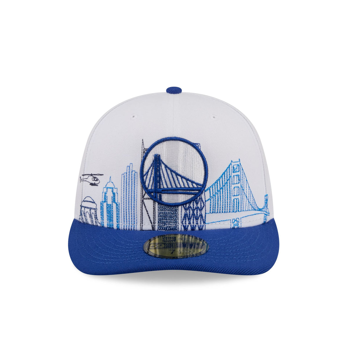 Golden State Warriors Cityscape White 59FIFTY Fitted Hat