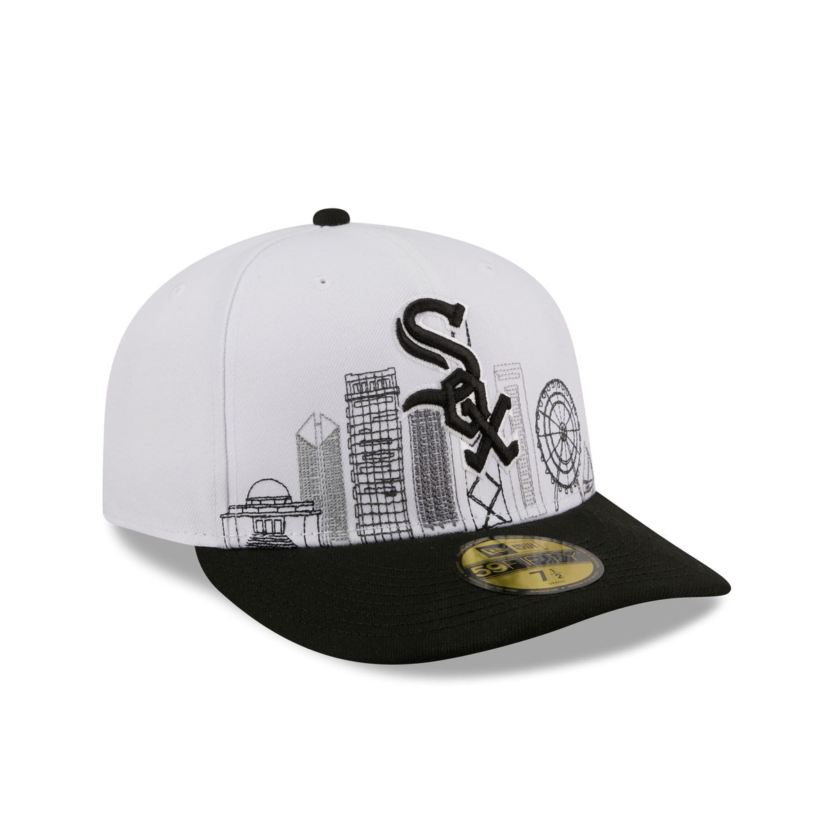 Chicago White Sox Cityscape White 59FIFTY Fitted Hat
