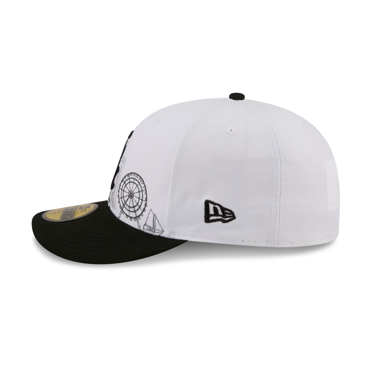 Chicago White Sox Cityscape White 59FIFTY Fitted Hat