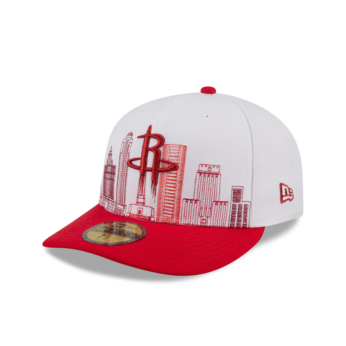 Houston Rockets Cityscape White 59FIFTY Fitted Hat