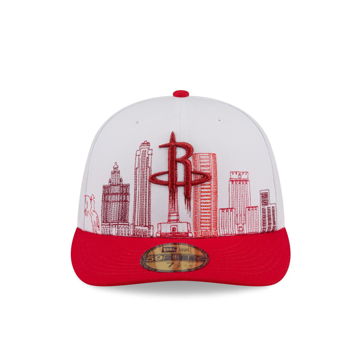 Houston Rockets Cityscape White 59FIFTY Fitted Hat