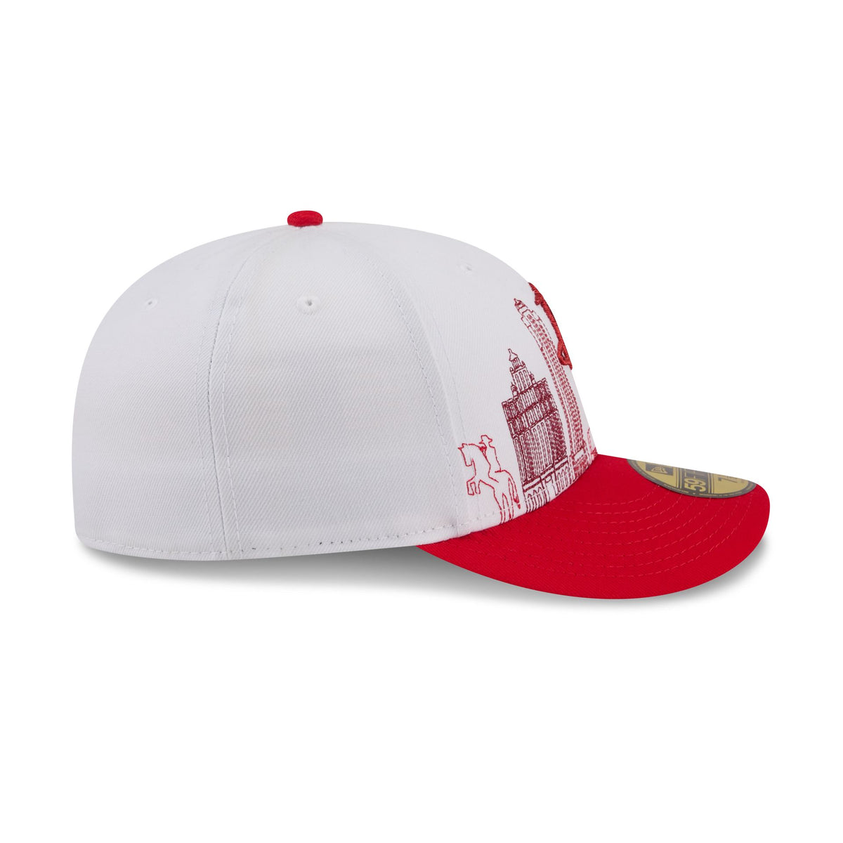 Houston Rockets Cityscape White 59FIFTY Fitted Hat
