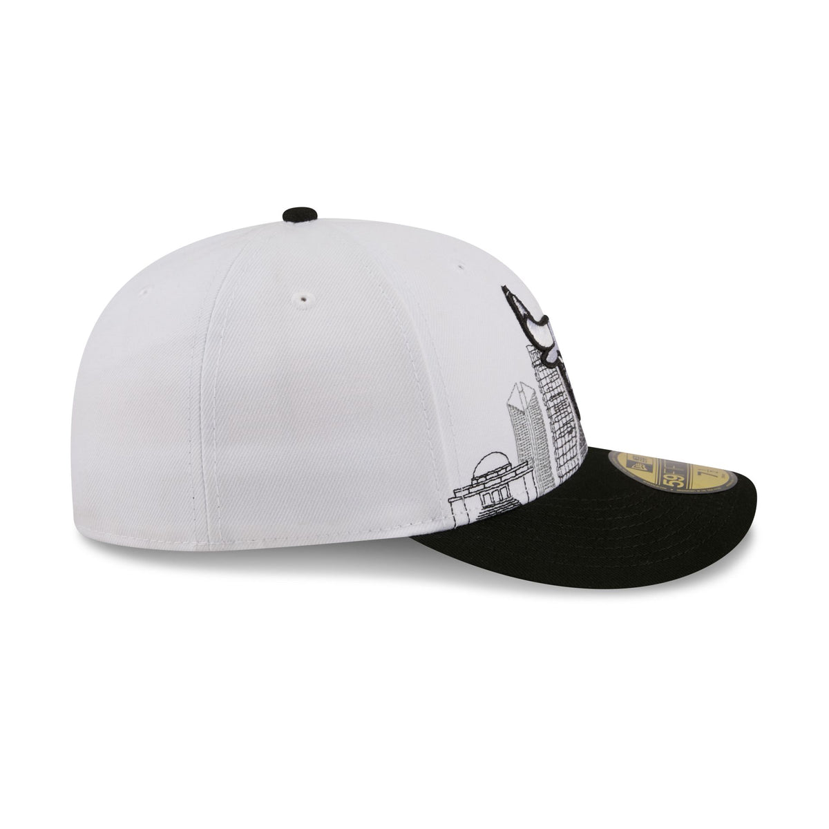 Chicago Bulls Cityscape White 59FIFTY Fitted Hat