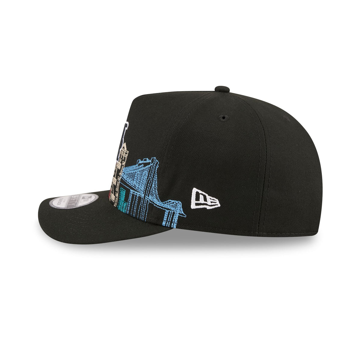 New York Mets Cityscape Black 9FIFTY A-Frame Snapback Hat