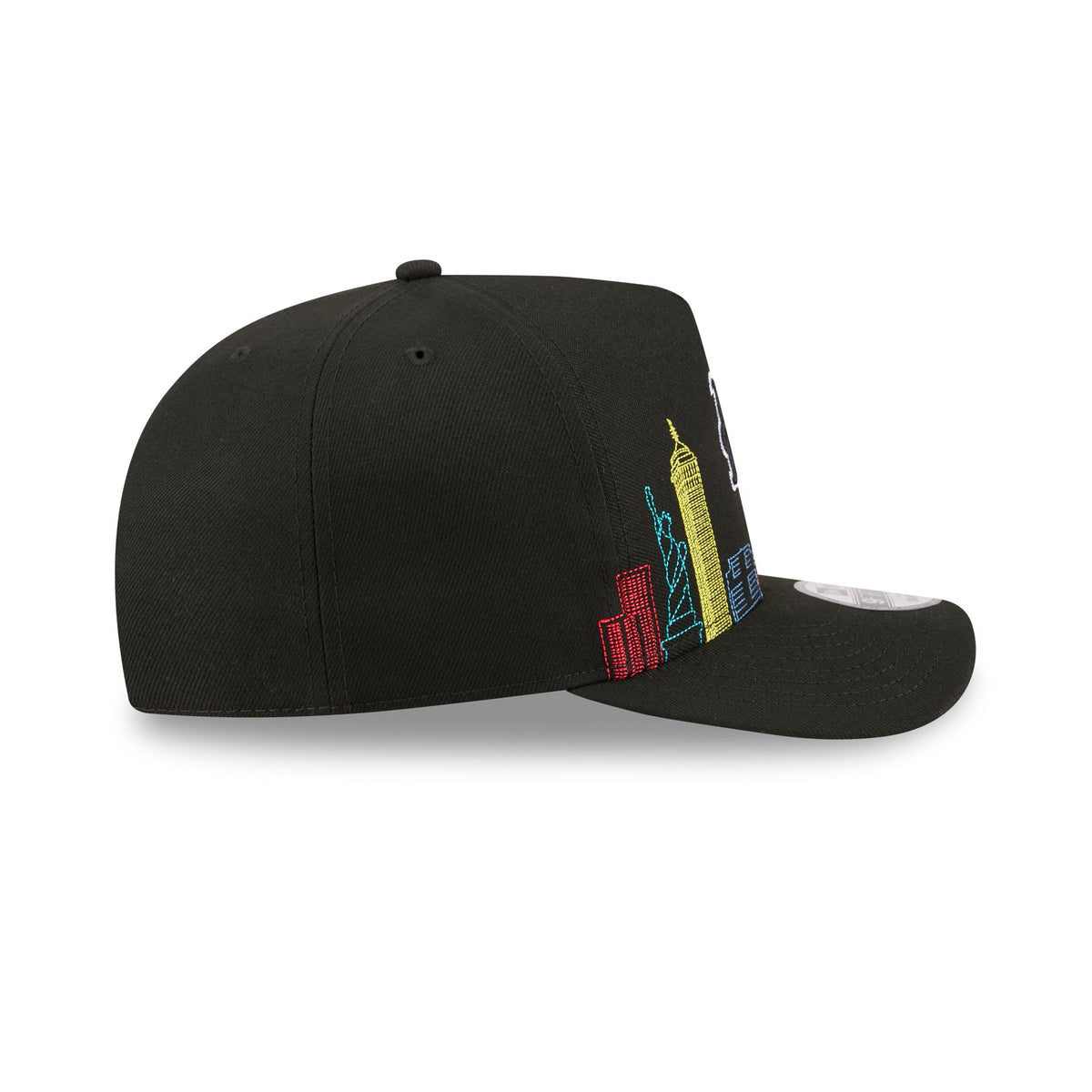 New York Mets Cityscape Black 9FIFTY A-Frame Snapback Hat
