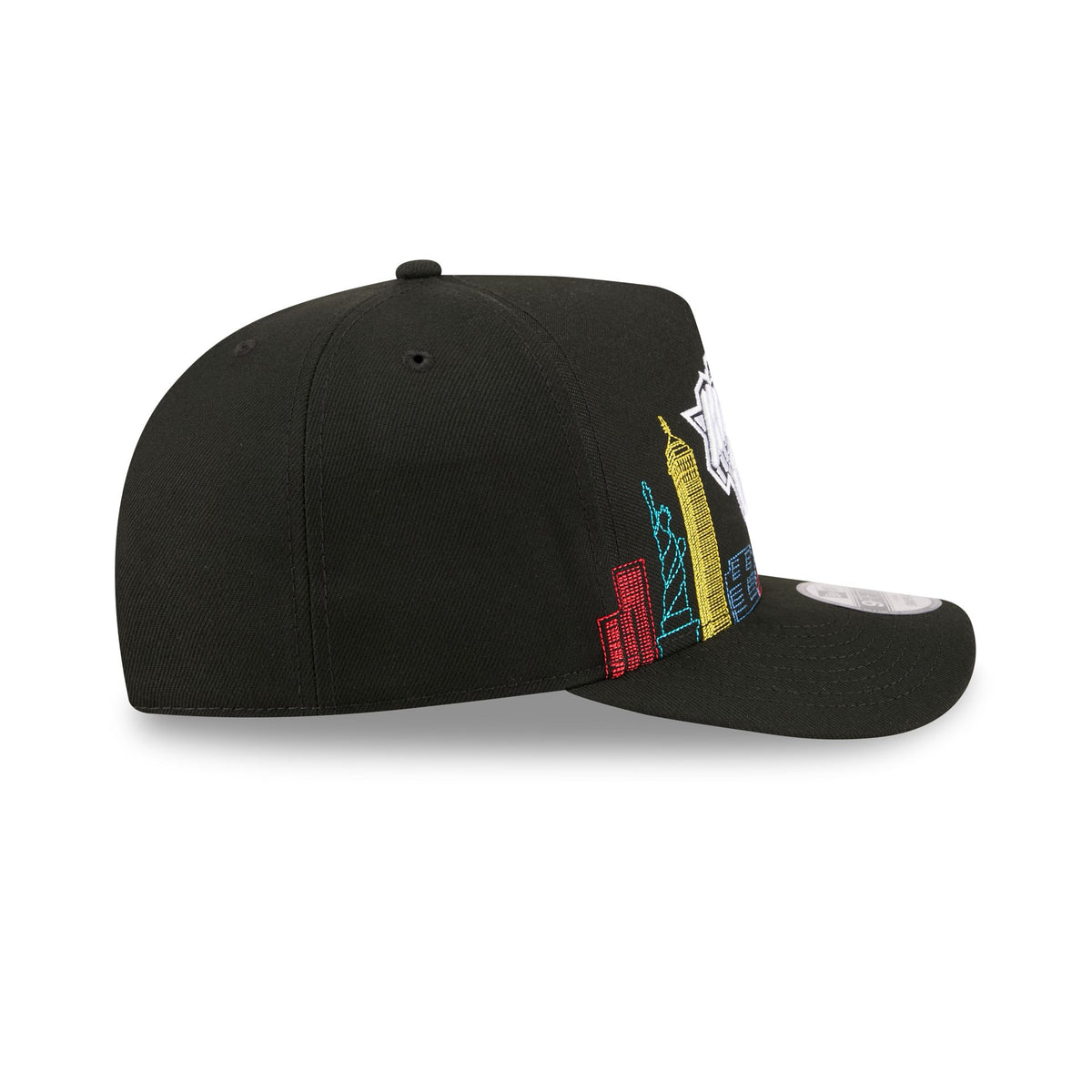 New York Knicks Cityscape Black 9FIFTY A-Frame Snapback Hat