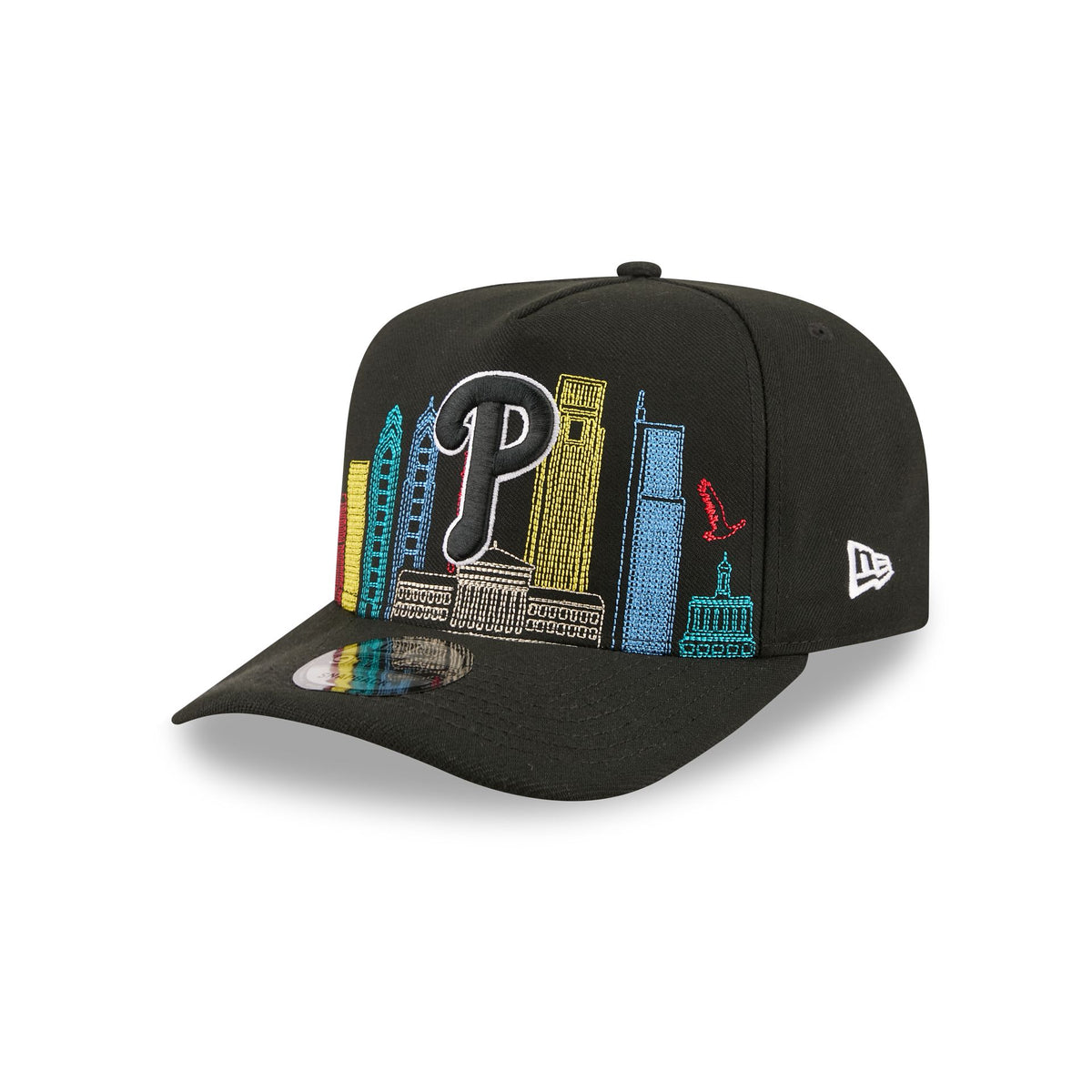 Philadelphia Phillies Cityscape Black 9FIFTY A-Frame Snapback Hat