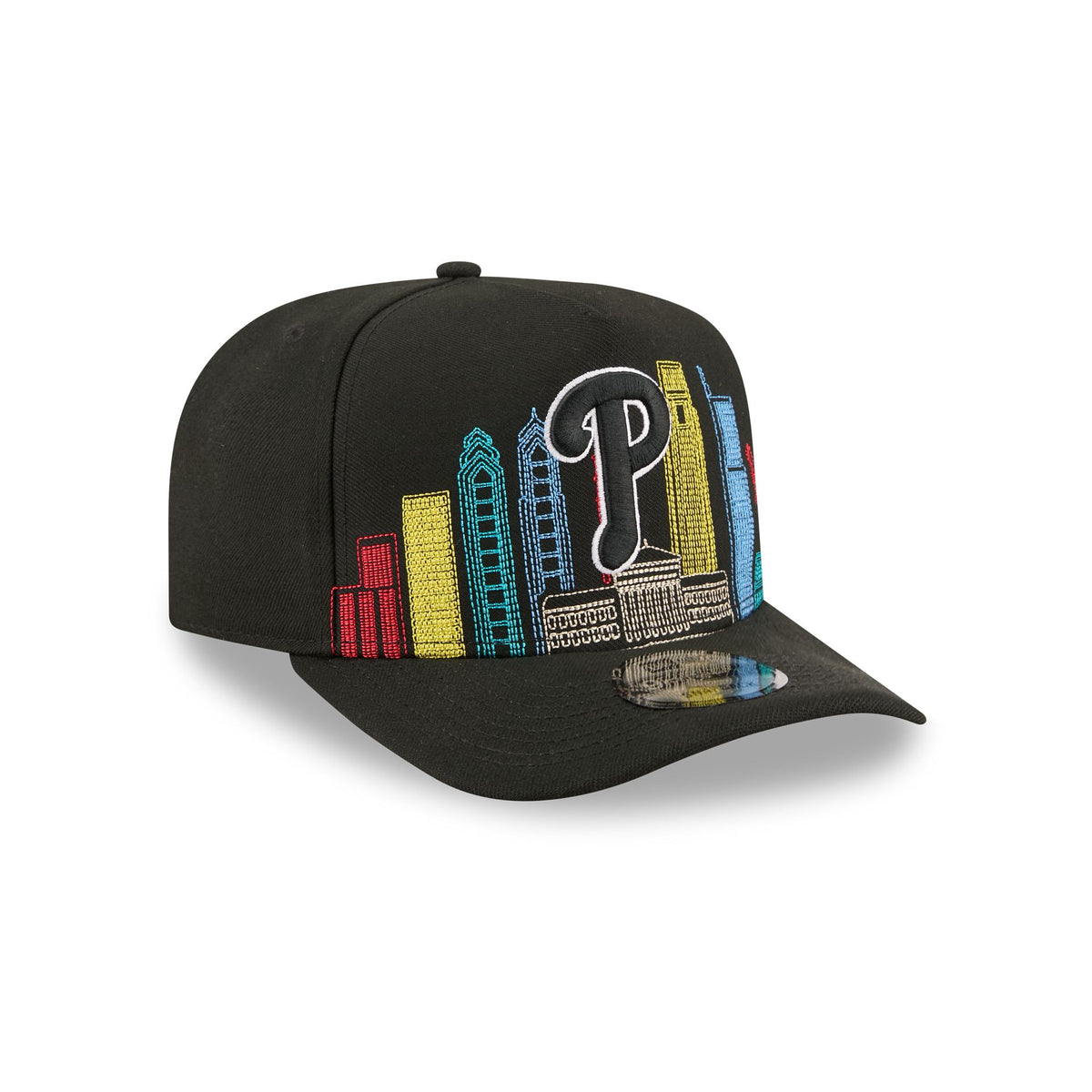 Philadelphia Phillies Cityscape Black 9FIFTY A-Frame Snapback Hat