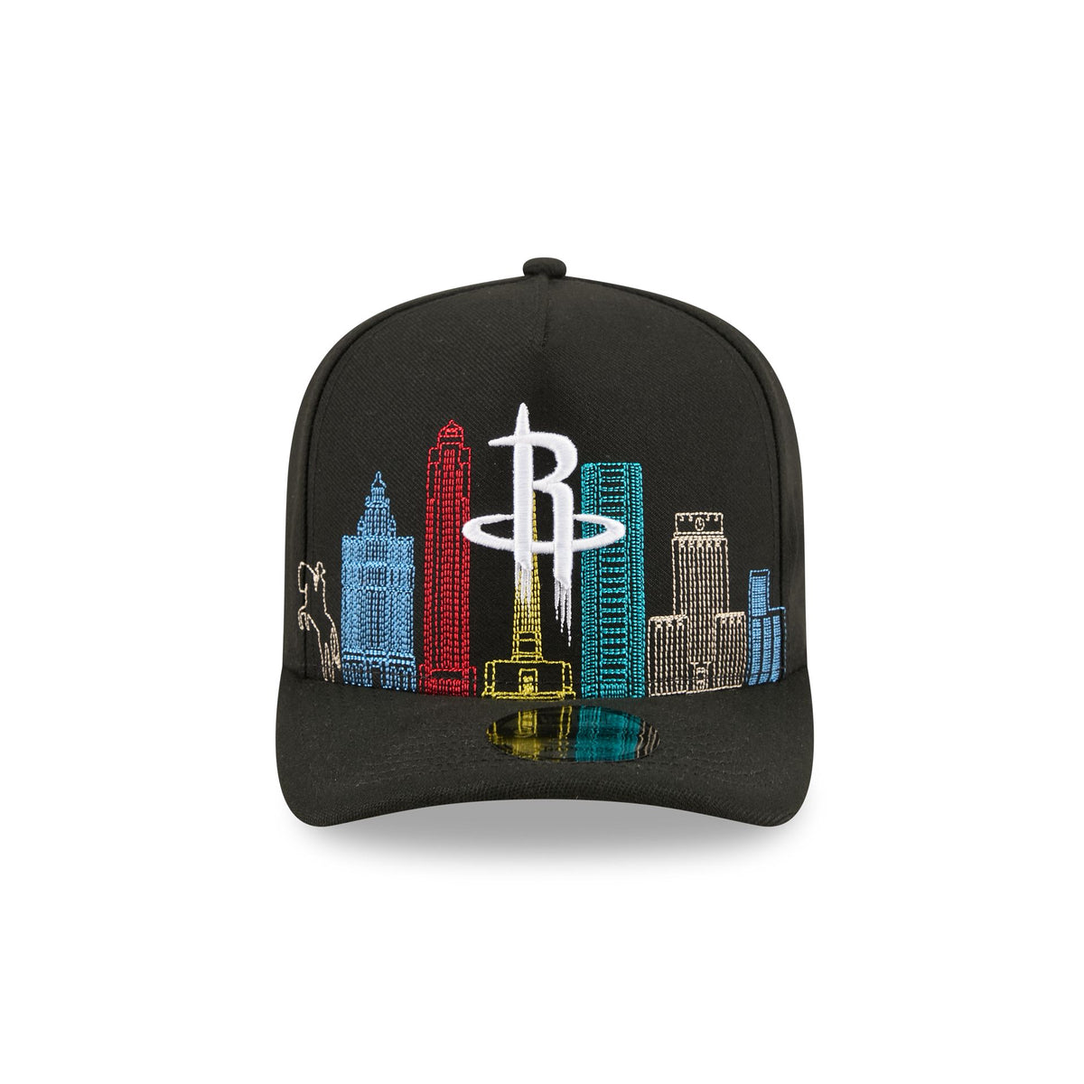 Houston Rockets Cityscape Black 9FIFTY A-Frame Snapback Hat