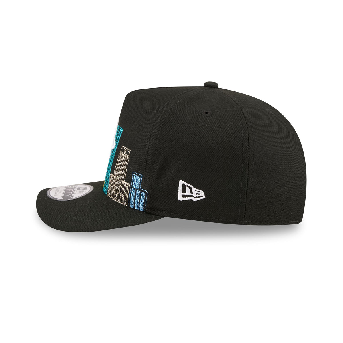 Houston Rockets Cityscape Black 9FIFTY A-Frame Snapback Hat
