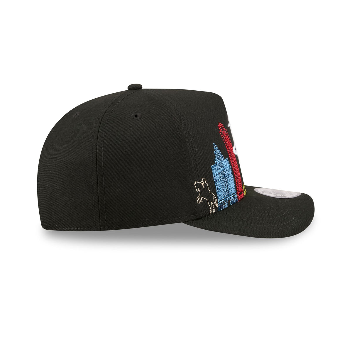 Houston Rockets Cityscape Black 9FIFTY A-Frame Snapback Hat