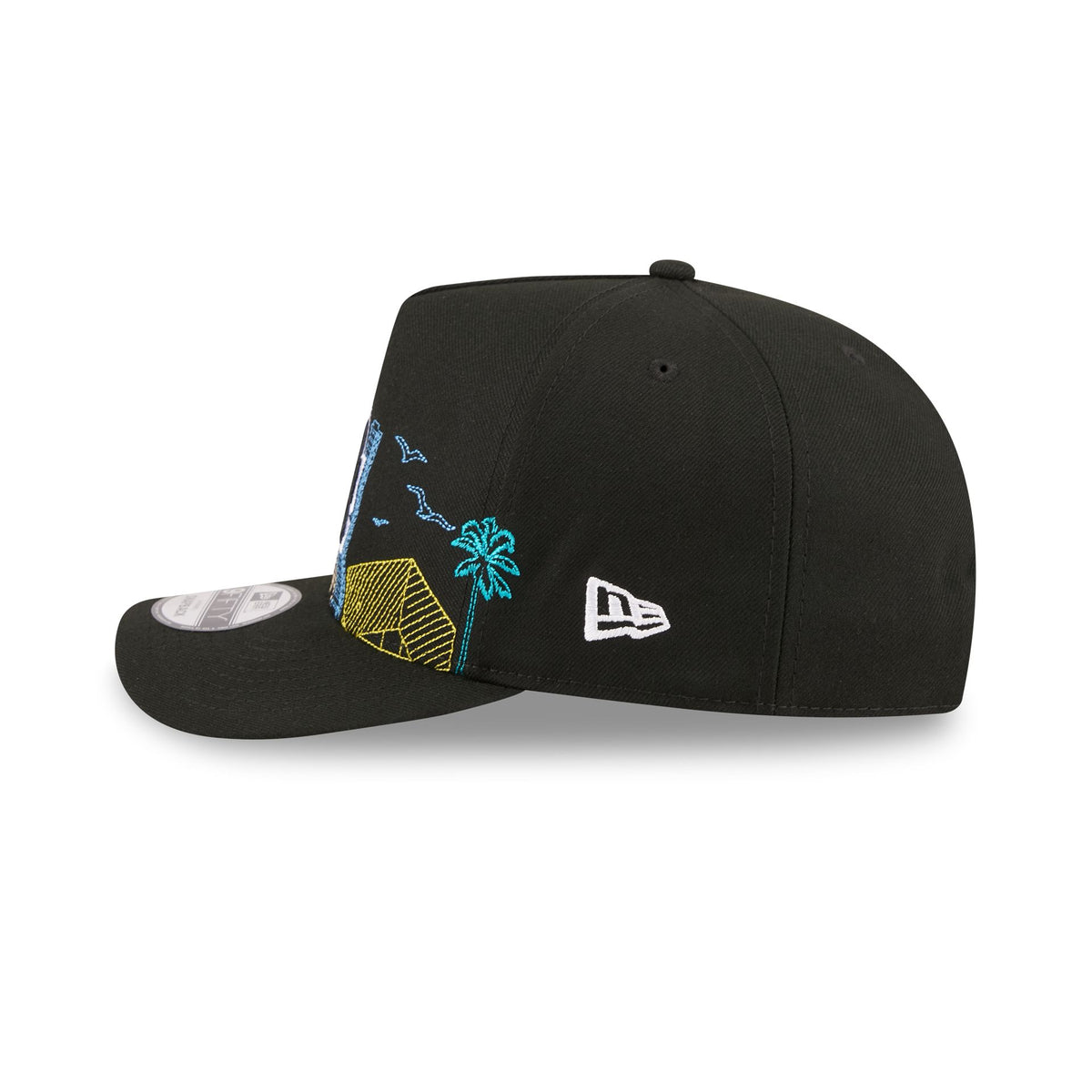 Los Angeles Dodgers Cityscape Black 9FIFTY A-Frame Snapback Hat
