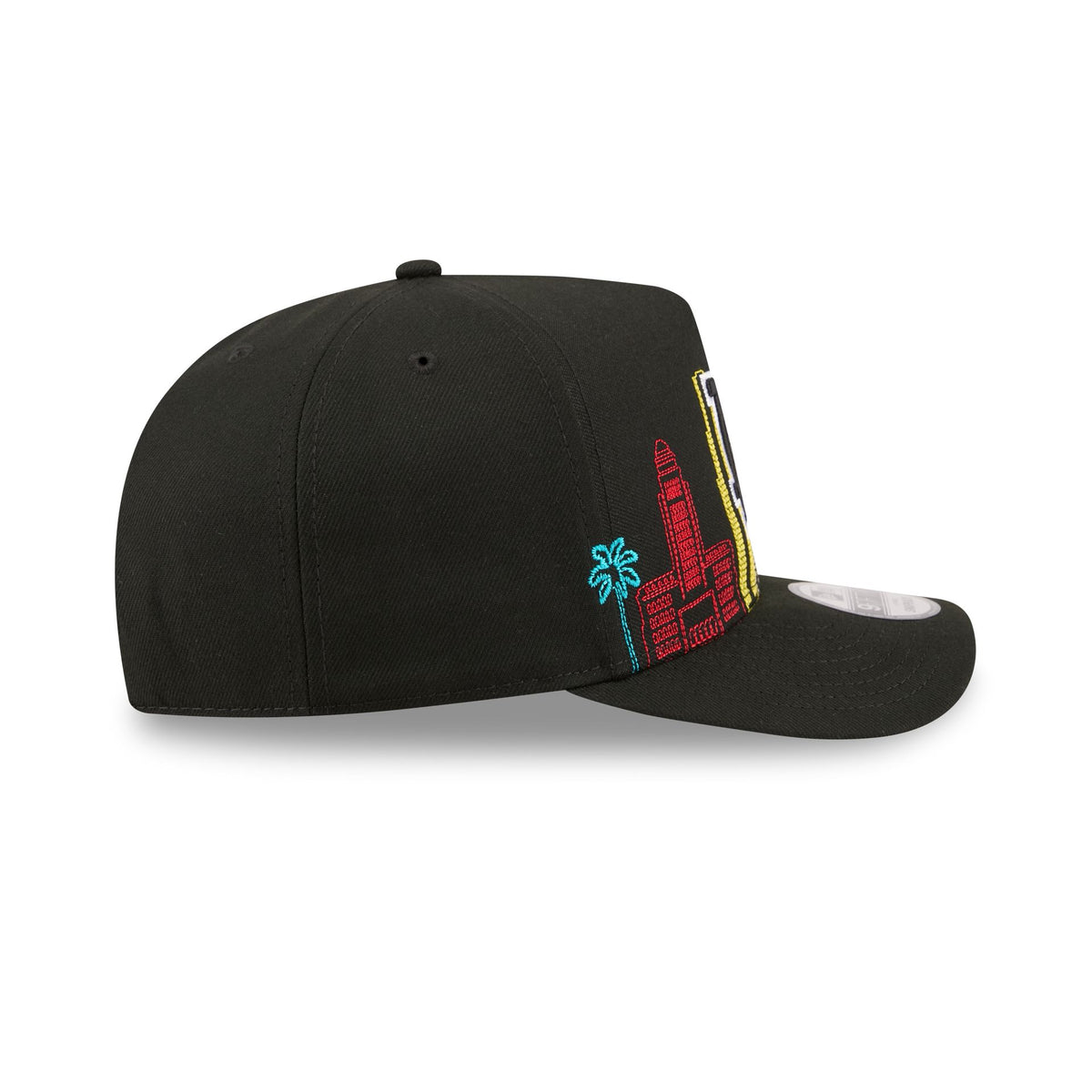 Los Angeles Dodgers Cityscape Black 9FIFTY A-Frame Snapback Hat